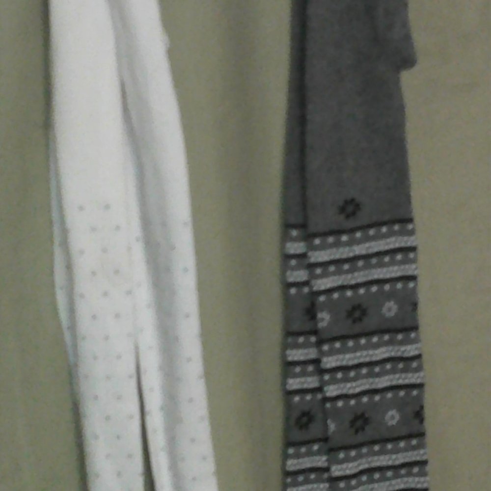 2 Pair of closed toe stretched tights